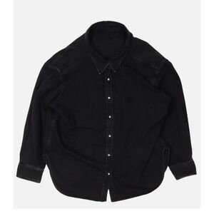 Balenciaga Drop Shoulder Denim Shirt Jacket - 46